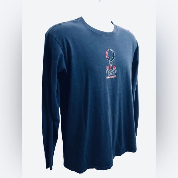 2008 Beijing Olympics USA Mens T Shirt Size Medium M Delta Vintage Blue. - Picture 4 of 9